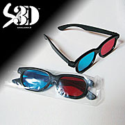 occhiali anaglifici 3d plastica S3D-002-RC PRO anaglifi rosso ciano cinema scenes stampa personalizzabile